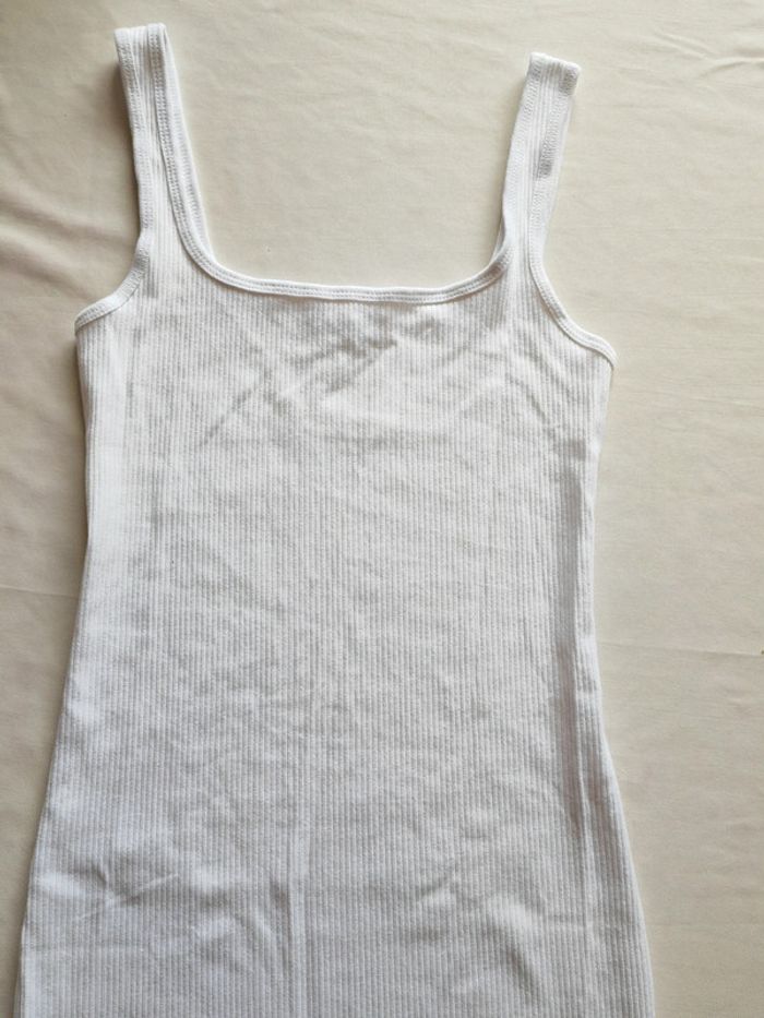 Robe blanche, taille S, Bershka - photo numéro 2