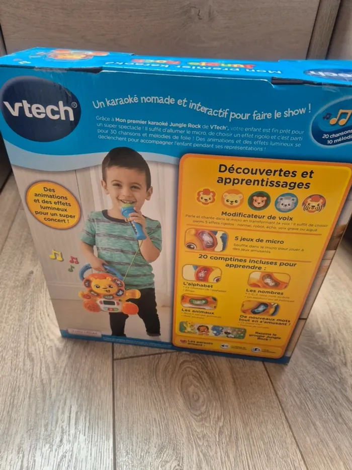 Jouet vtech "jungle rock" mon premier karaoké état neuf - photo numéro 4