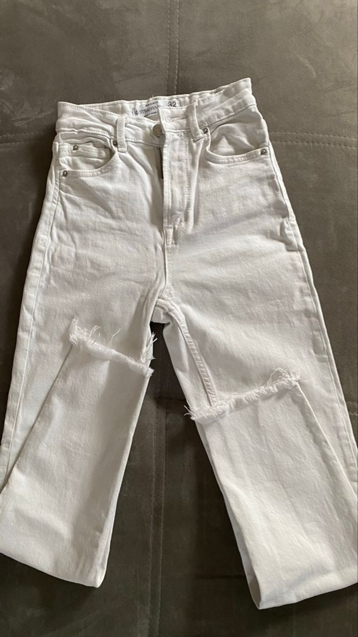 Jean blanc stradivarius - photo numéro 2