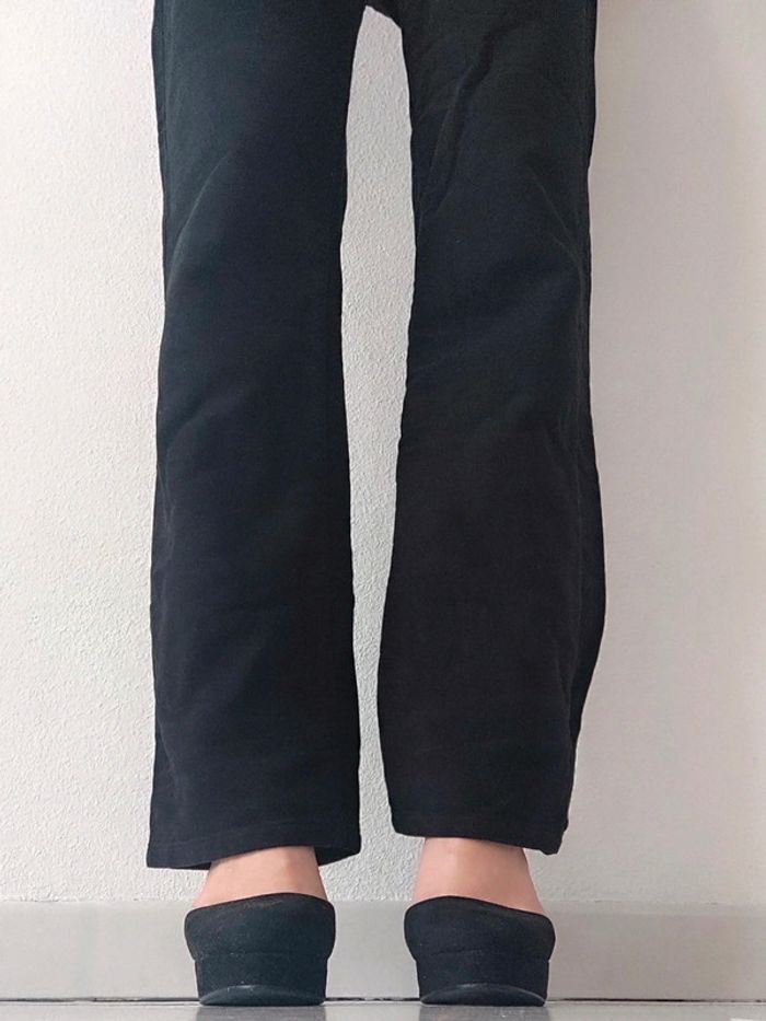 Pantalon droit évasé noir velours y2k 🇮🇹 Jean-Paul Gaultier - 40/L à 42/XL - photo numéro 8