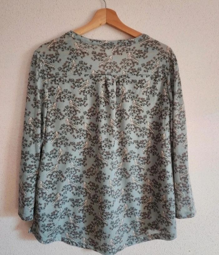 Blouse bleu ciel à motifs – Taille L – H&M – Bon état - photo numéro 6