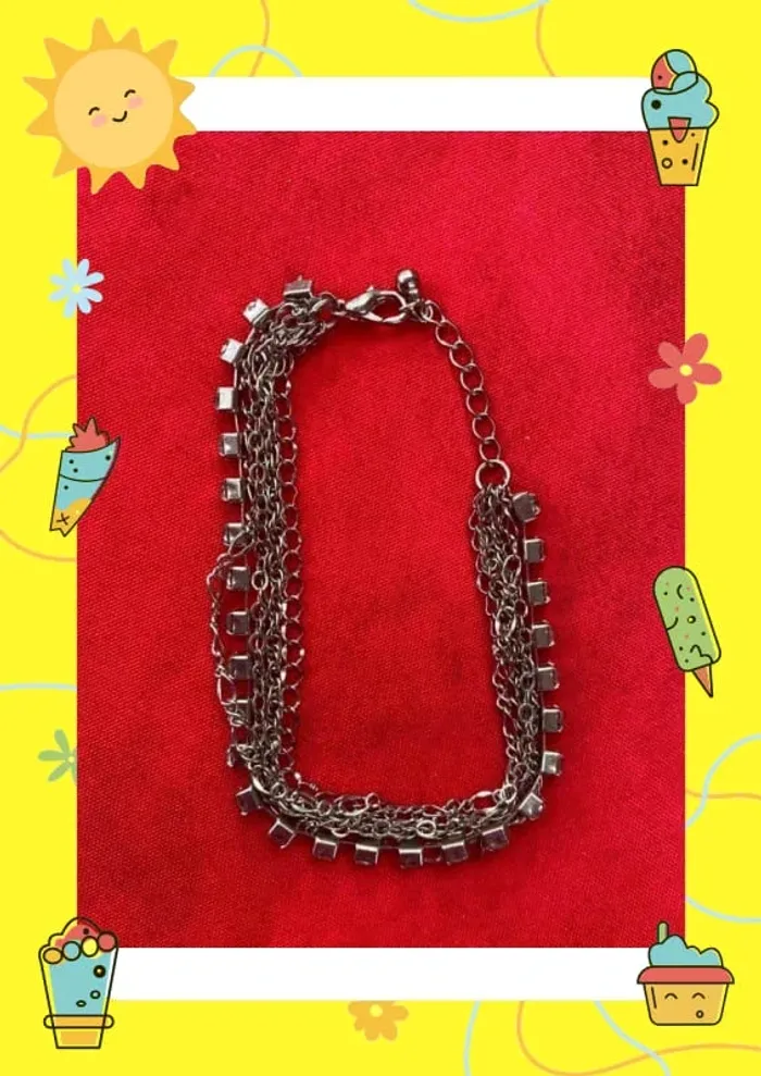 Bracelet strass argenté - photo numéro 2