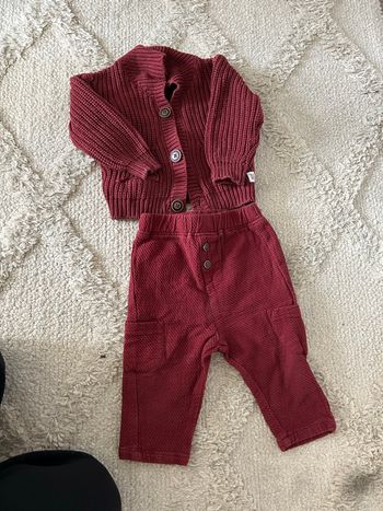 Ensemble bébé bordeaux 