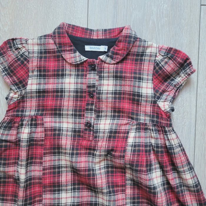 Tres jolie robe rouge noir et blanc, Fille 3 ans. Marque Bout'chou - photo numéro 2