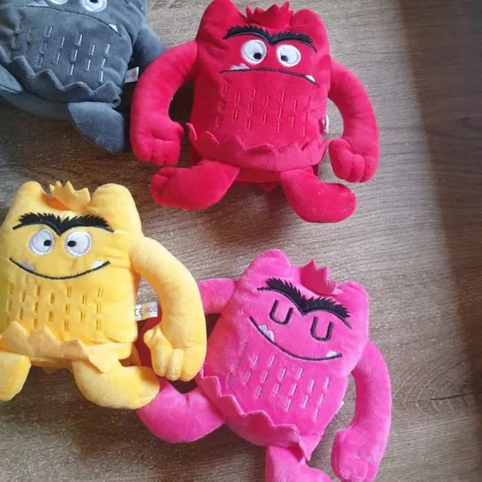 ⭐ Lot de 6 peluches monstres la couleur des émotions #emyfleury_doudous - photo numéro 4