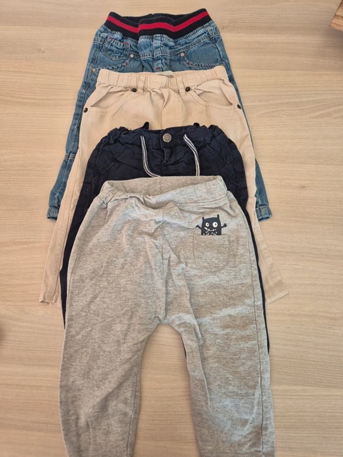 Lot de 4 pantalons garçon 18 mois