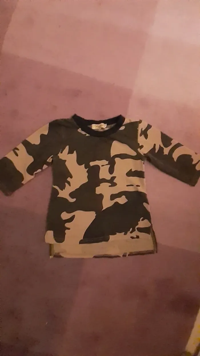 T shirt long style militaire - photo numéro 2