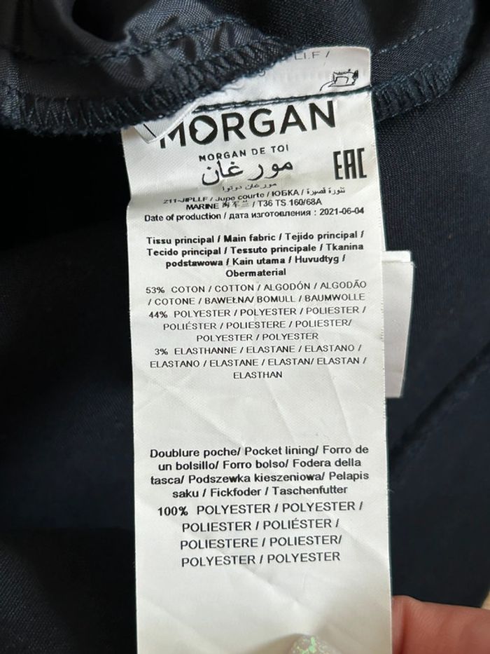 Jupe bleue marine Morgan taille 36 jamais portée - photo numéro 16