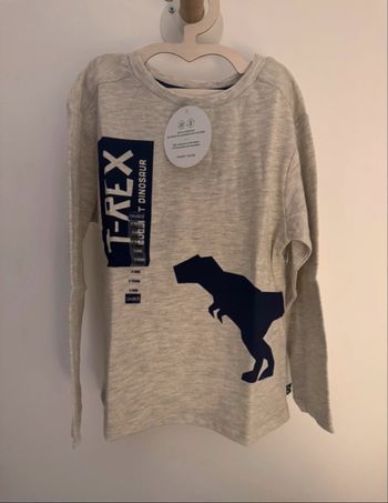 T-shirt manches longues T. Rex neuf avec étiquette