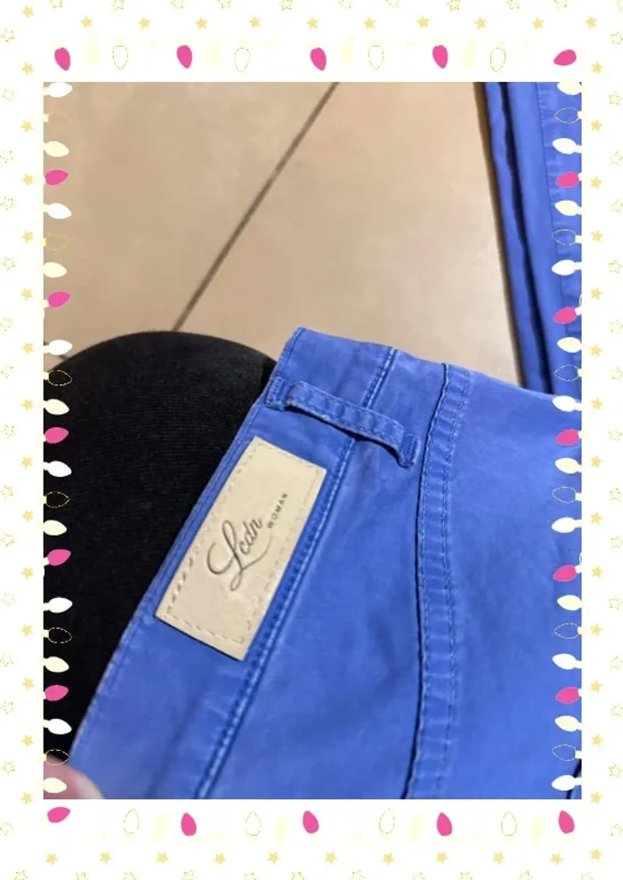Pantalon bleu femme taille 44 LCDN - photo numéro 3
