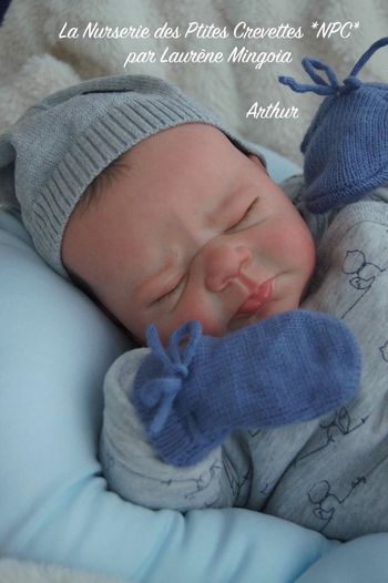 Arthur Poupée bébé Reborn authentique 