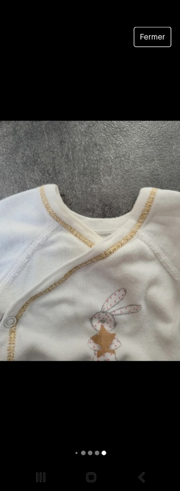 Lot 2 bodies fille manches longues naissance petit bateau peu portés - photo numéro 6