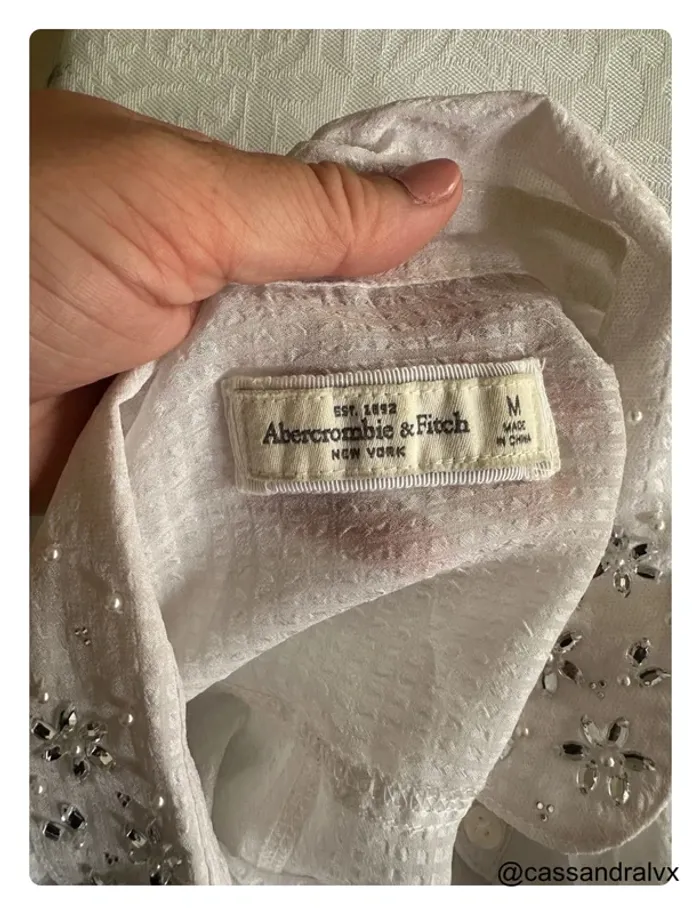 Chemise blouse blanche - Abercrombie - photo numéro 4