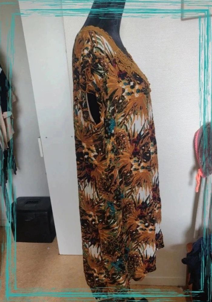 Jolie Robe imprimée tropical 46 - photo numéro 5