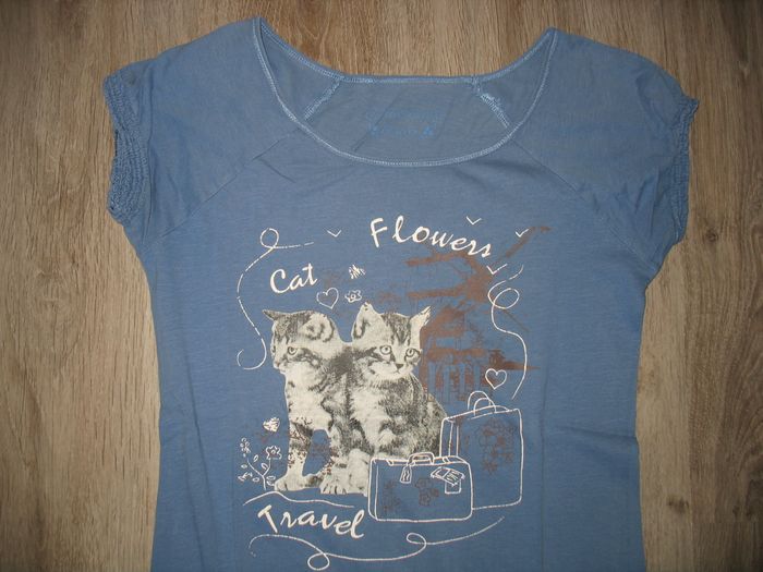 TEE SHIRT MC BLEU FILLE "CAPRICE DE FILLE BY LA HALLE" - 14 ANS - n°07 - photo numéro 3