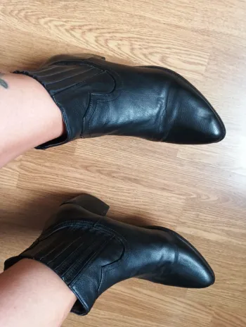 Bottines noires femme widefit taille 38