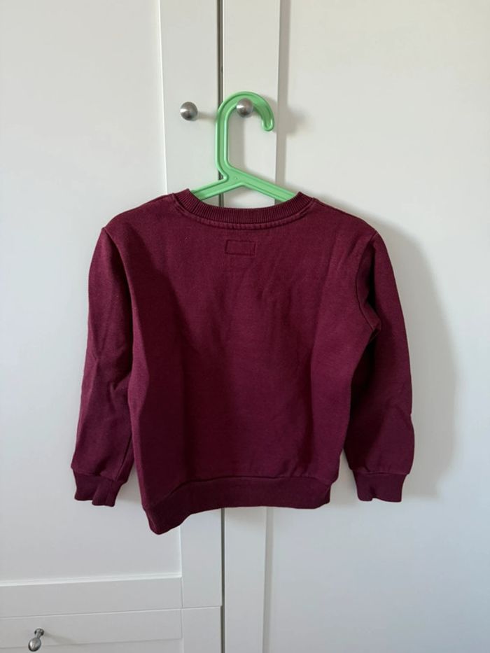 Sweat bordeaux converse 4/5 ans - photo numéro 2