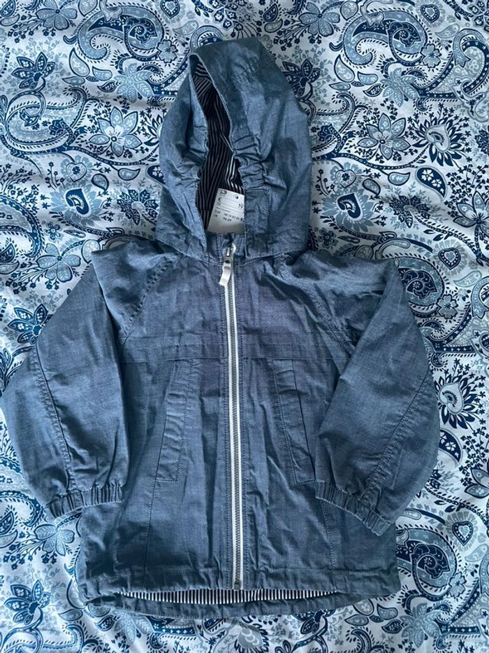 Veste légère neuve bleu jean 2 ans H&M - photo numéro 2