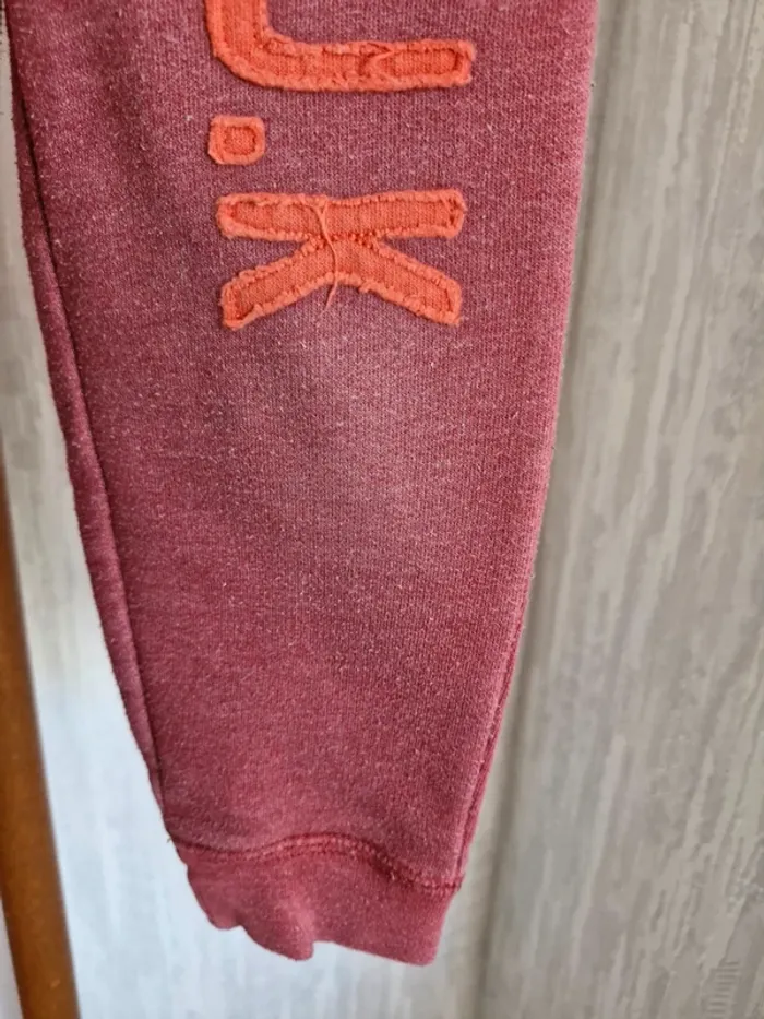 Pantalon enfant garçon 3 ans Tissaia rouge coton élasthanne - photo numéro 3