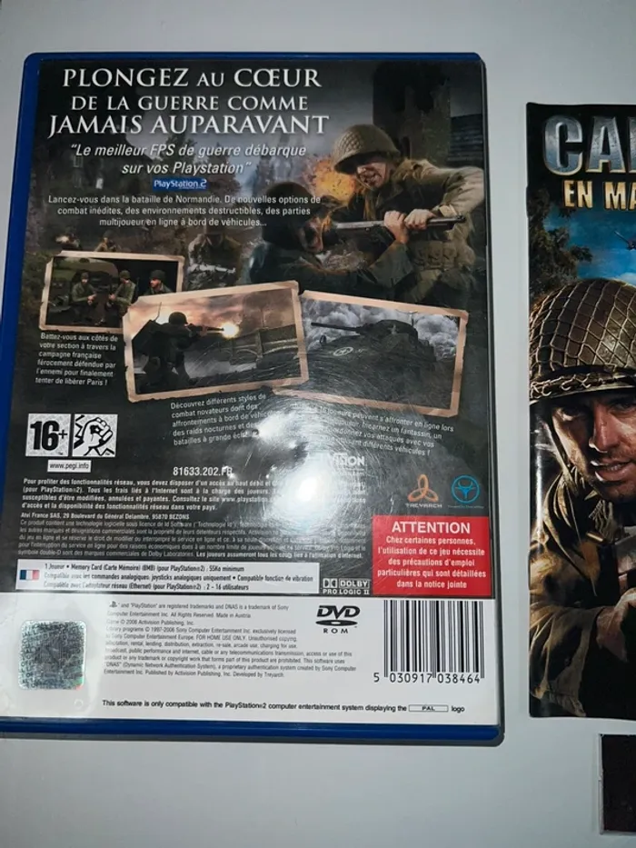 Call Of Duty 3: En marche Vers Paris - Jeu PS2 complet Version Francaise Sony - photo numéro 5