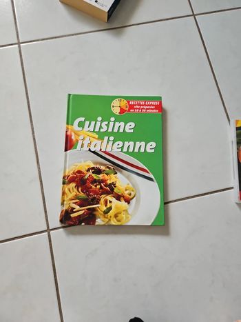 Livre cuisine italienne vint