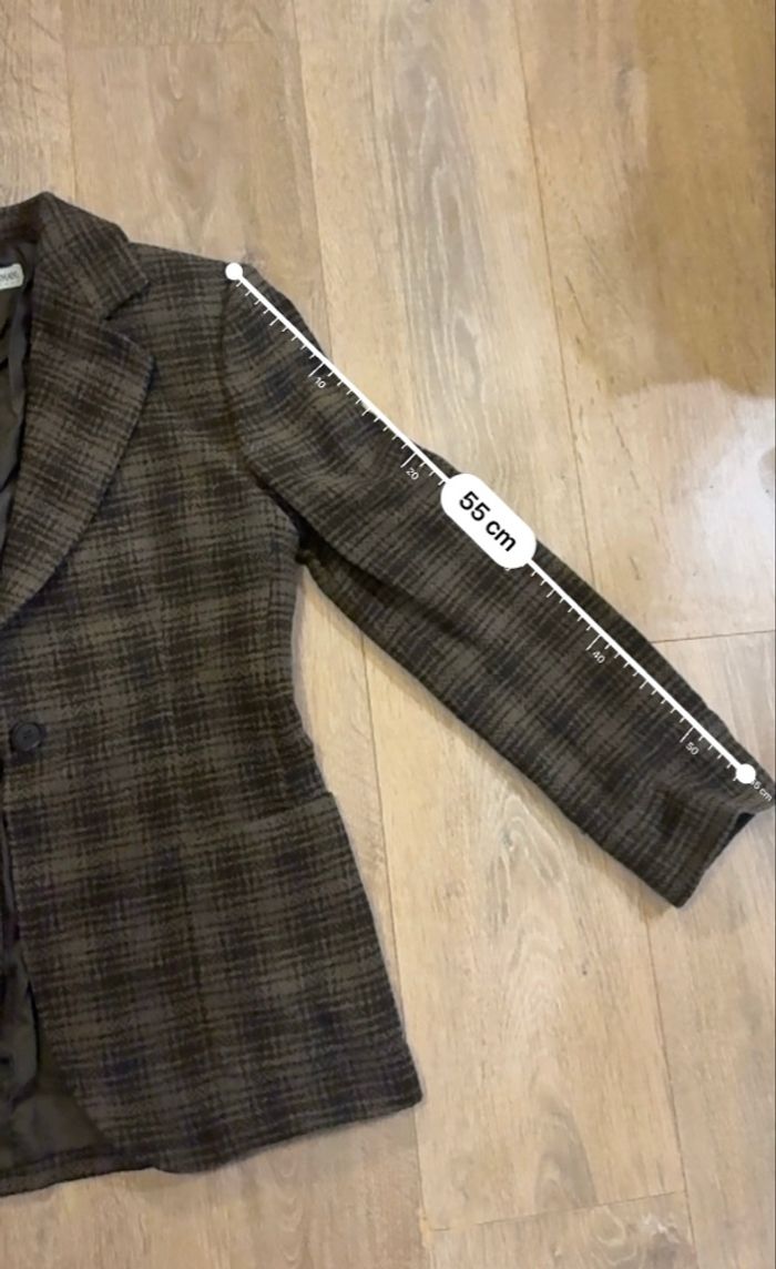 Blazer Emporio Armani à carreaux – veste tailleur chic vintage - photo numéro 5
