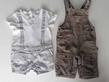 Lot 1 salopette et 1 combishort T 3 mois 👶garçon