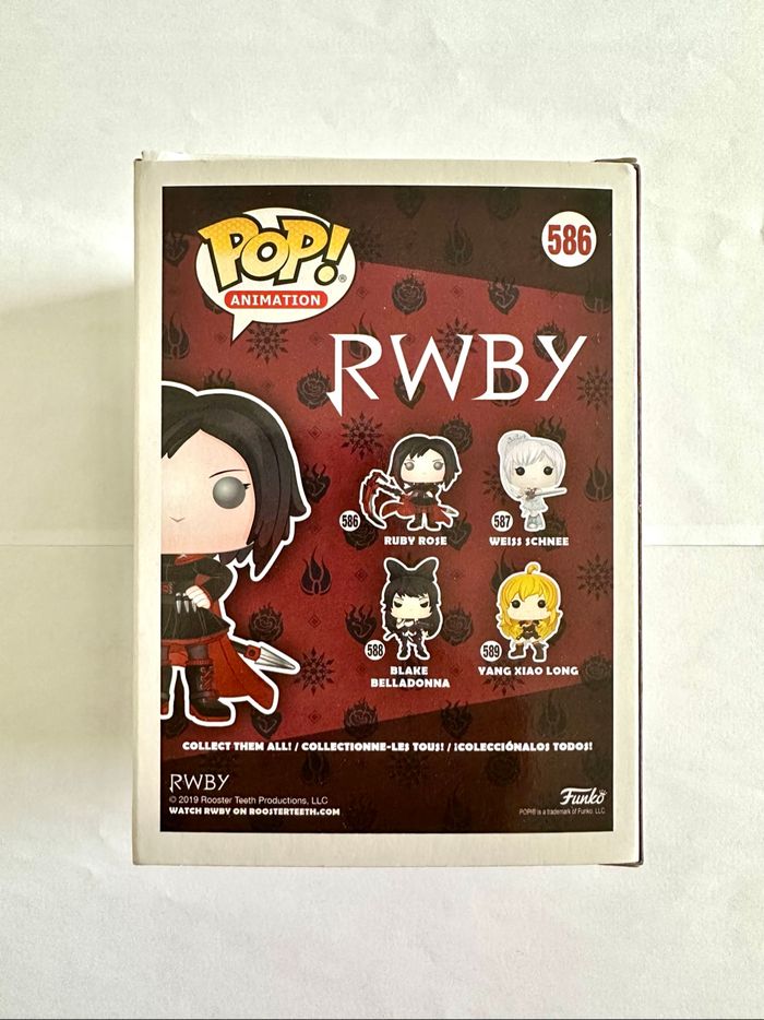 Figurine Funko Pop Ruby Rose numéro 586 RWBY - photo numéro 3