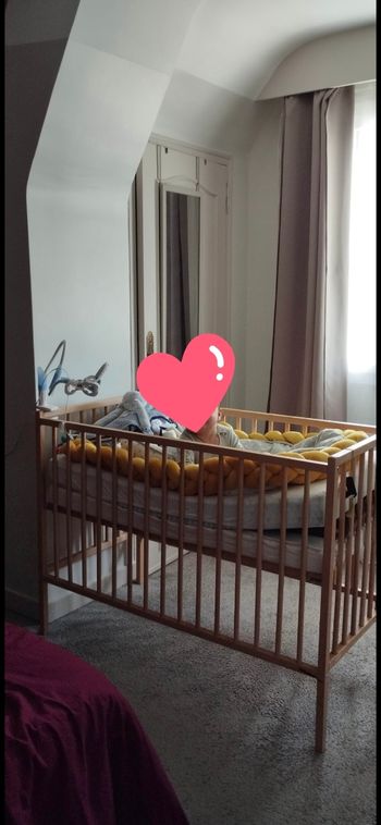 Lit bb en bois 120*160