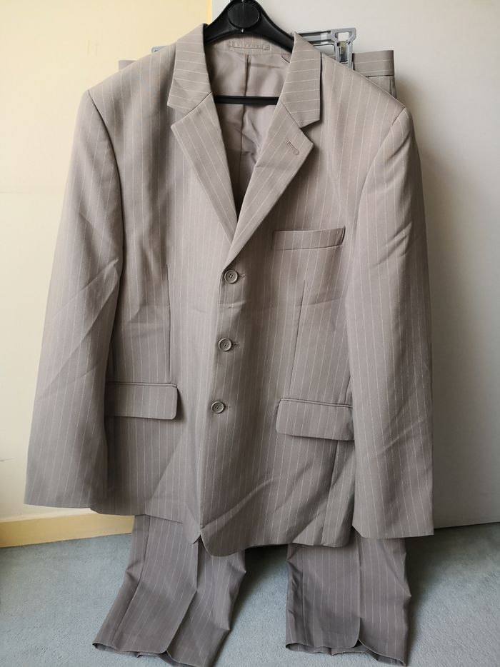 Cost beige rayé