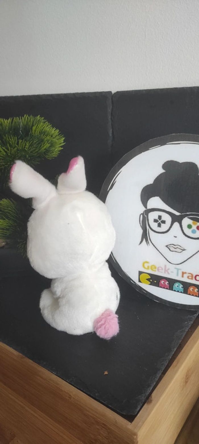 peluche plush lapin bunny coco surprise blanc rose ty paillette violet - photo numéro 2