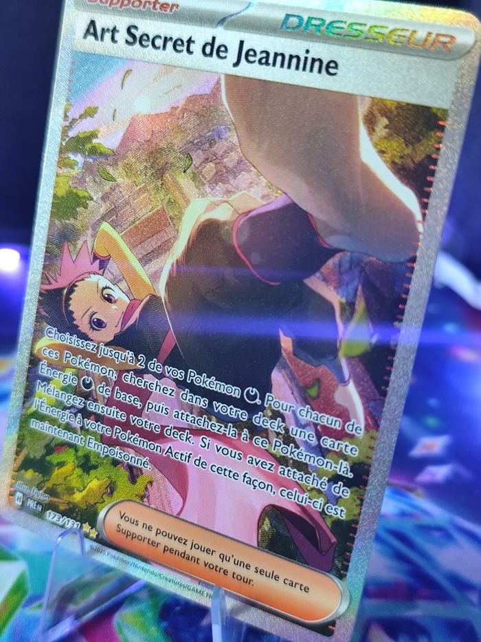 Carte pokémon neuve 🇨🇵 Art secret de Jeanine 183/131 évolution prismatique - photo numéro 3