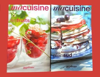 Lot de 2 livres de cuisine Madame Figaro Collections