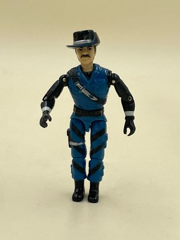 Figurine Lanard The Corps boomerang Billy blue 1986 10 cm