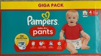 Giga pack Pampers Baby Dry Pants taille 4 124 couches