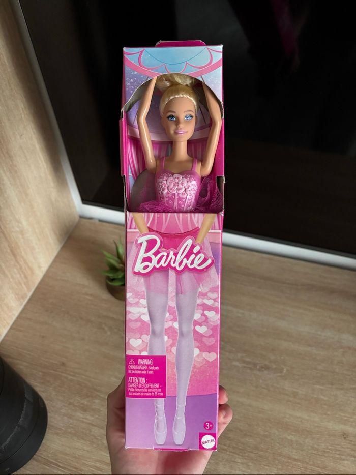 Poupée barbie ballerine tutu rose mattel neuf - photo numéro 4