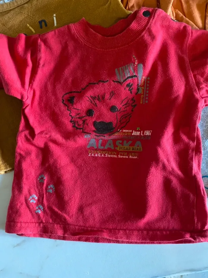 5 teeshirt 12 mois - photo numéro 4
