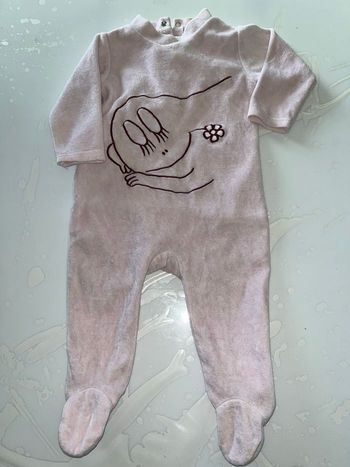 Pyjama velours fille 6 mois
