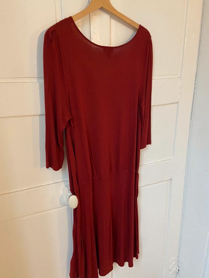 Robe fluide jersey bordeaux Cyrillus taille M neuve - photo numéro 7