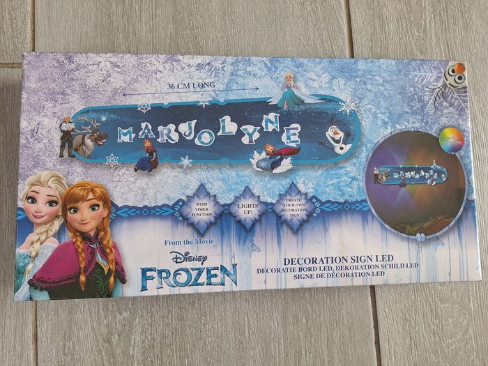 Panneau led la reine des neiges