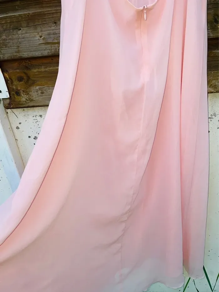 Robe cérémonie rose pastel dos nus taille 12 ans - photo numéro 9