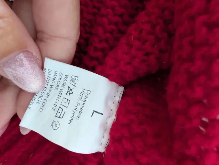 Pull rouge à coutures apparentes femme taille L Boutique indépendante - photo numéro 4
