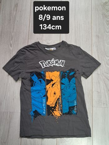 Tee-shirt MC pokemon 8/9 ans 134cm