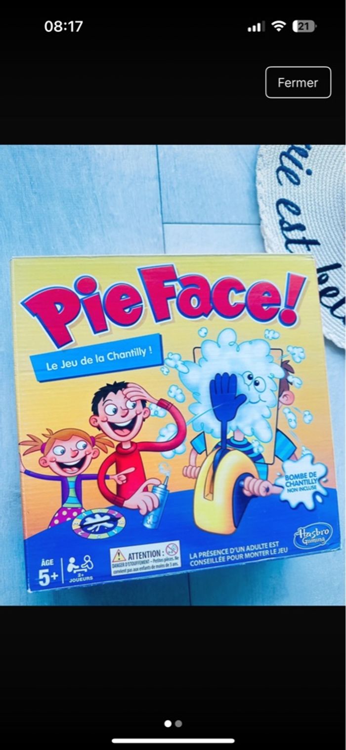 Jeu pie face - photo numéro 2
