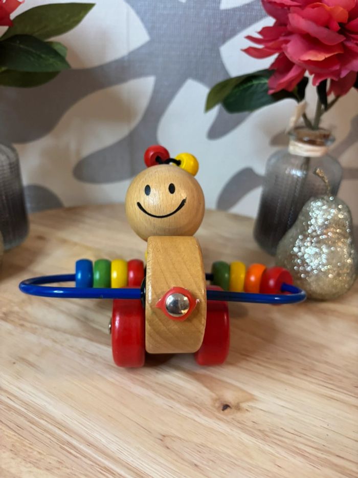 🌺Petit boulier avion en bois / jeu en bois premier âge🌺 - photo numéro 4