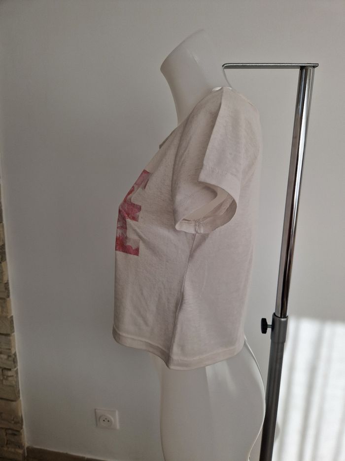 Top court blanc à écriture Love, Jennyfer - photo numéro 3