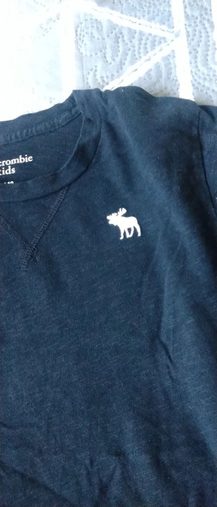 Tee shirt marine logo abercrombie garçon 11 ans - photo numéro 5