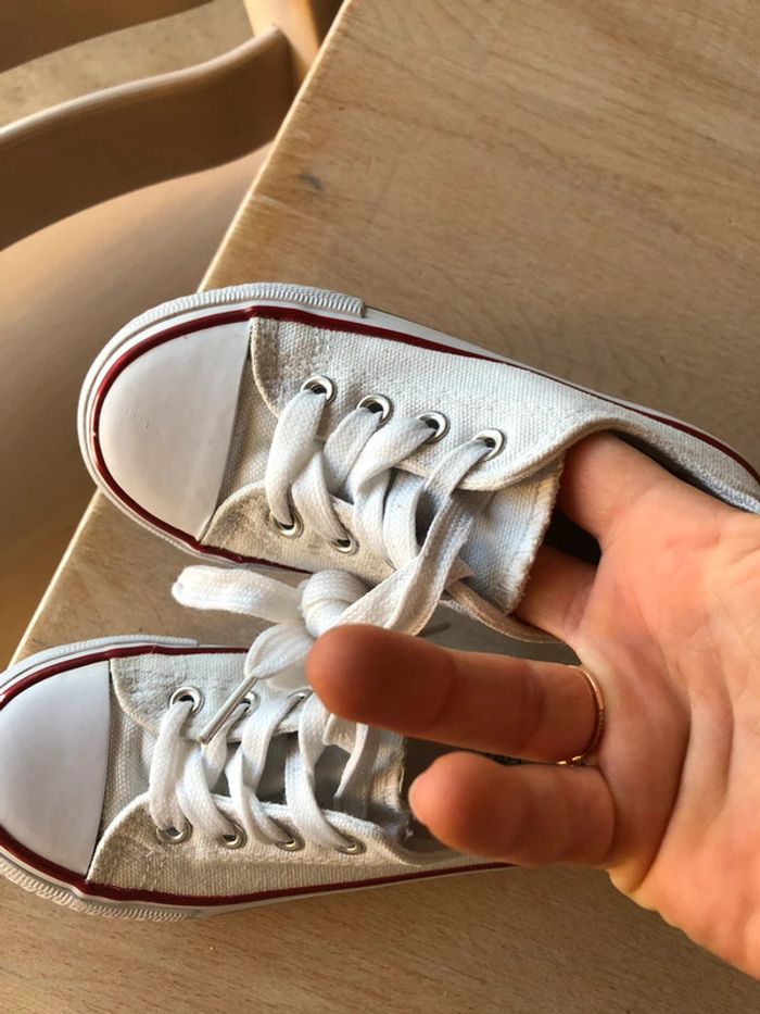 Baskets blanches garçon 26 - photo numéro 7