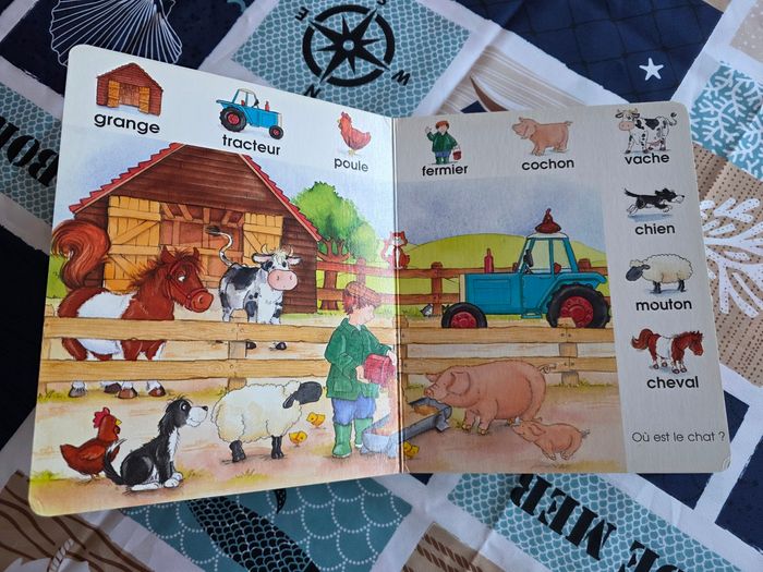 GROS LIVRE BÉBÉ MON PREMIER LIVRE DE MOTS MIXTE BOYS OU GIRLS - photo numéro 5