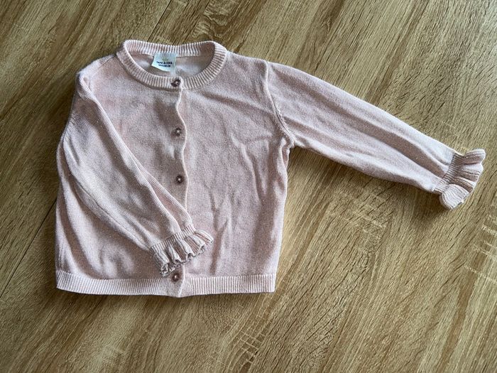 Gilet rose pailletée
